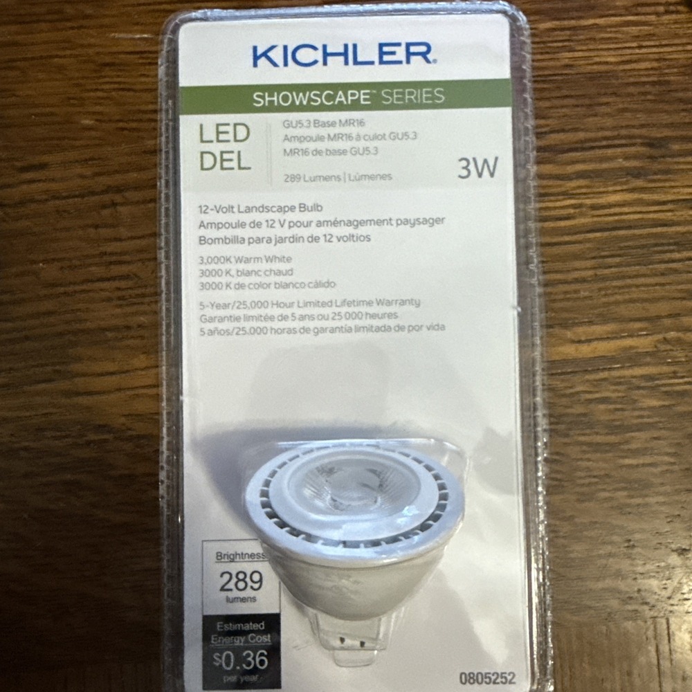 Kichler Showcase Series 1 Pk Led 12-volt Landscape Bulb Warm White 12202 NEW